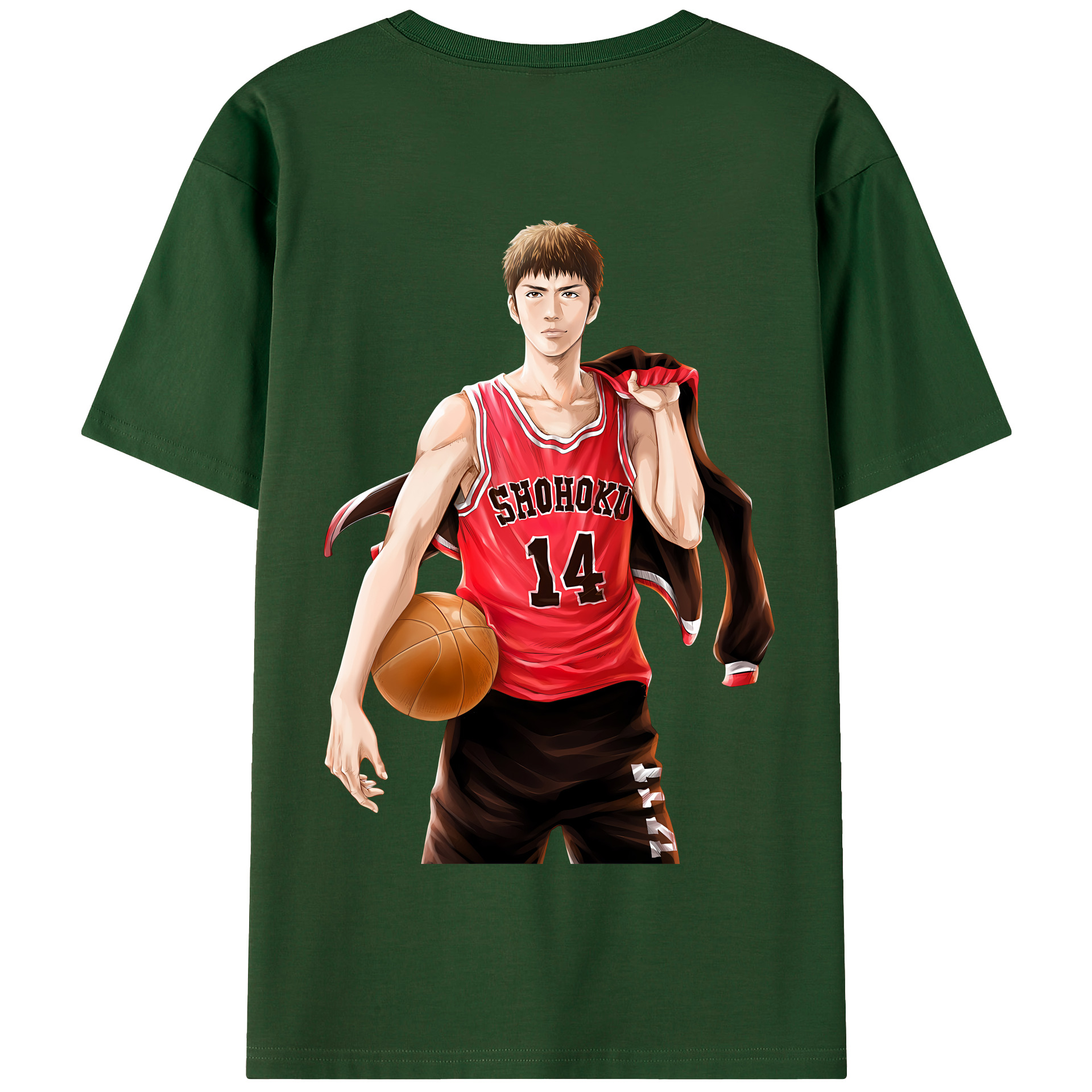 SLAM DUNK／スラムダンク 綿100％半袖Tシャツ（背面プリント）